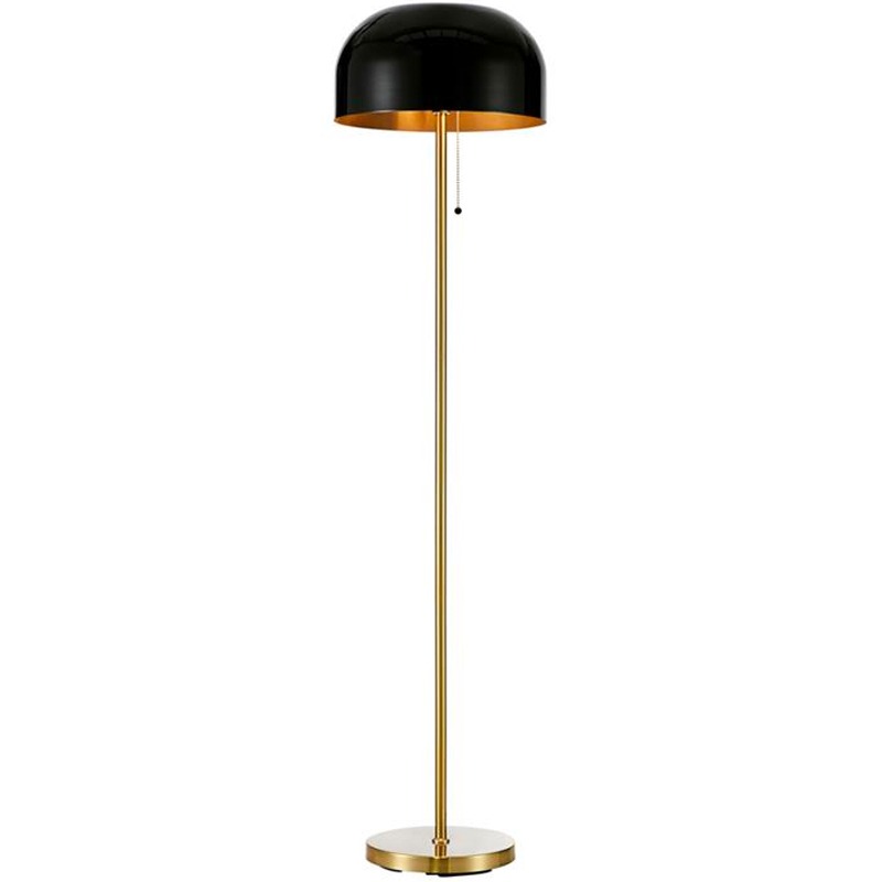 Blanca 2-lys gulvlampe bronse/sort
