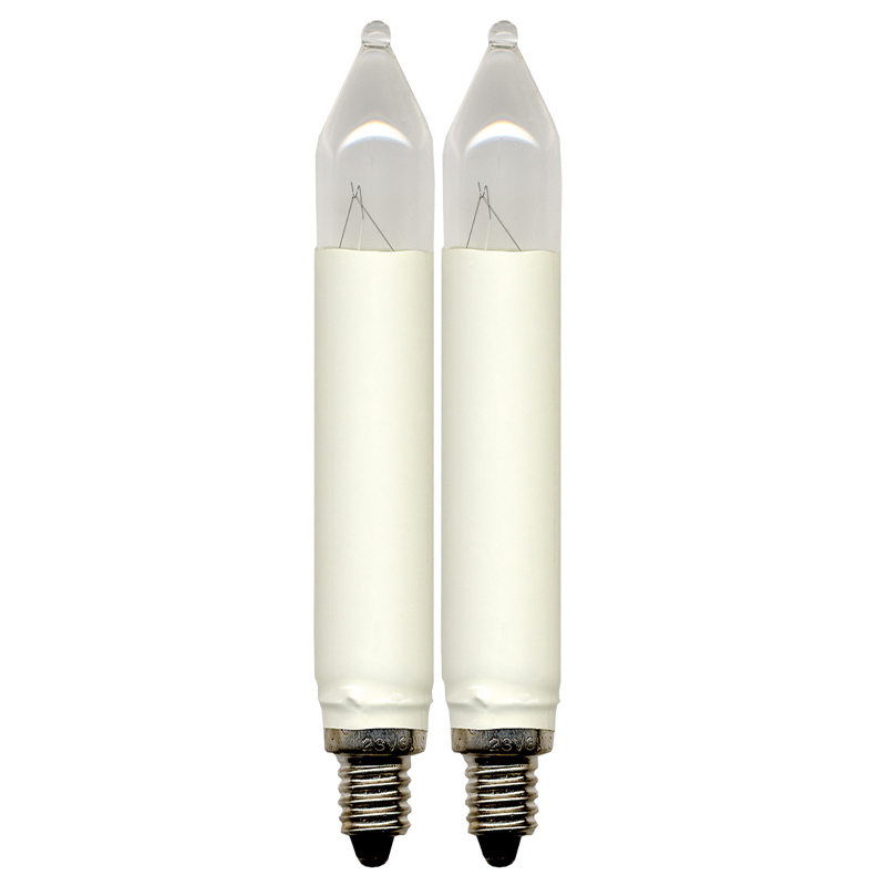 2pk E10 reservepærer lange 3W 8V