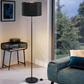Maserlo gulvlampe sort