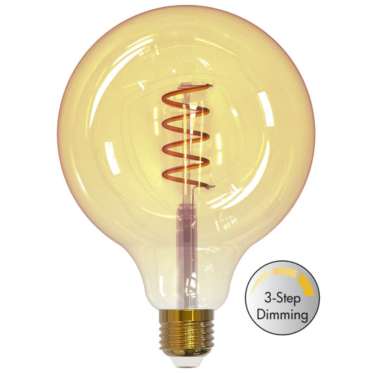 LM LED globe amber Ø125mm 5.5W 3-step dim