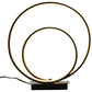 Loop bordlampe formet som to loops med integrert LED-lys laget i svart metall 3-stegs dimbar - Aneta belysning