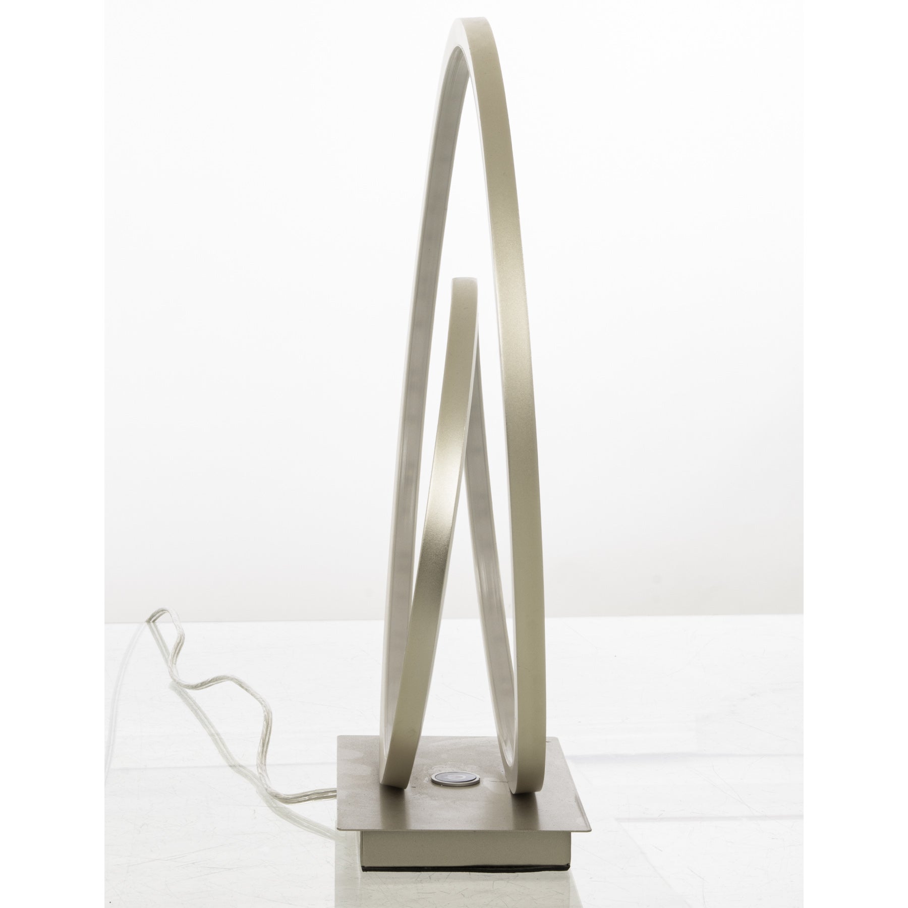 Loop bordlampe formet som to loops med integrert LED-lys laget i stål 3-stegs dimbar - Aneta belysning