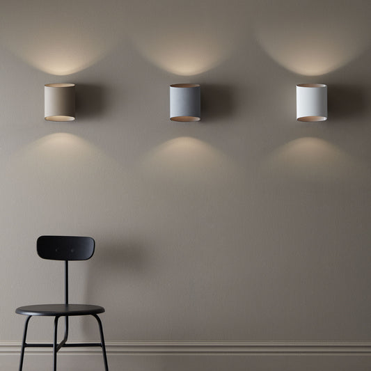 Sinne vegglampe grå/messing