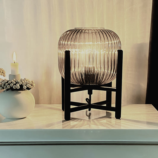 Vinda bordlampe liten sort/sotet