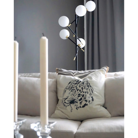 Akrobat 5-lys gulvlampe sort/opal