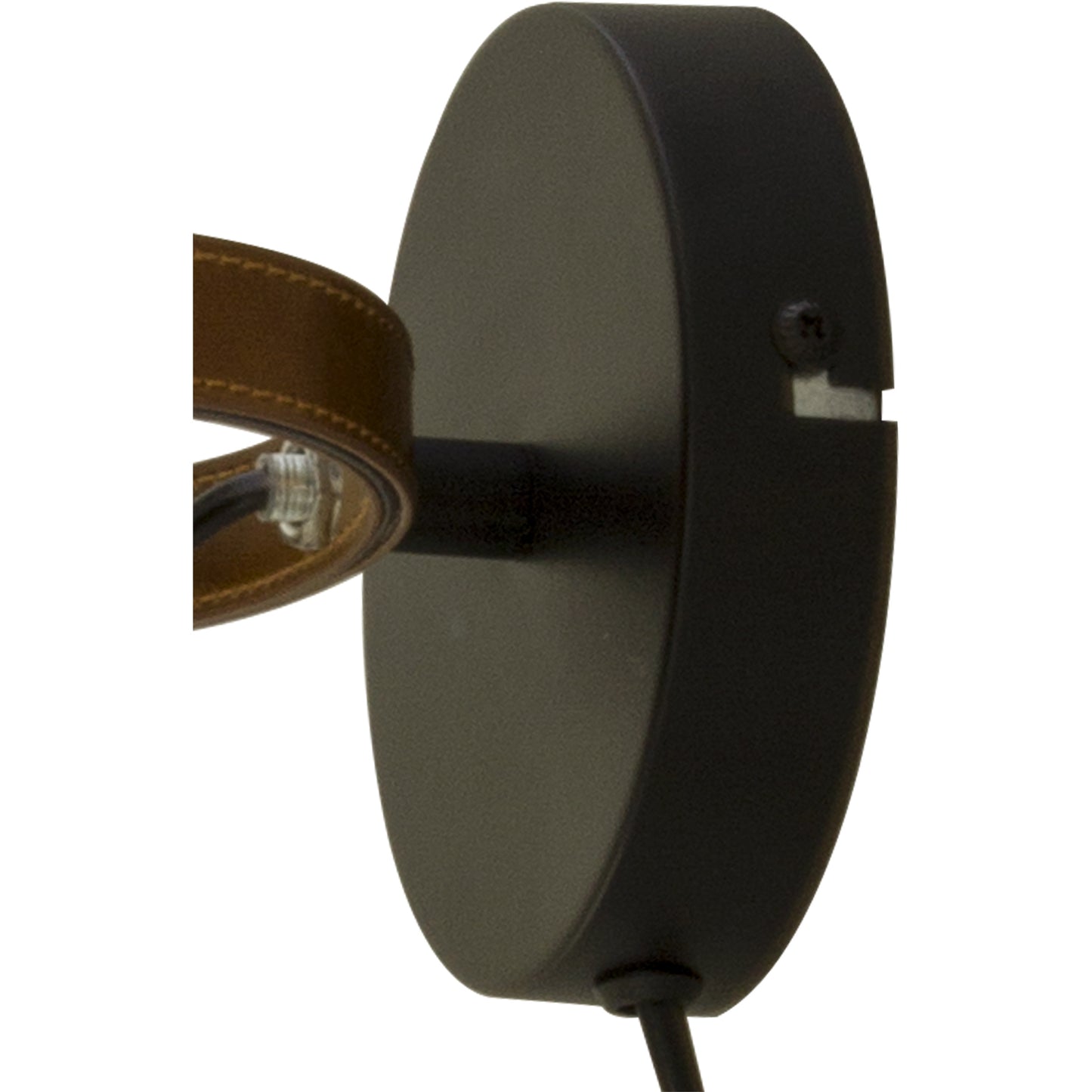 Bow vegglampe sort/brun