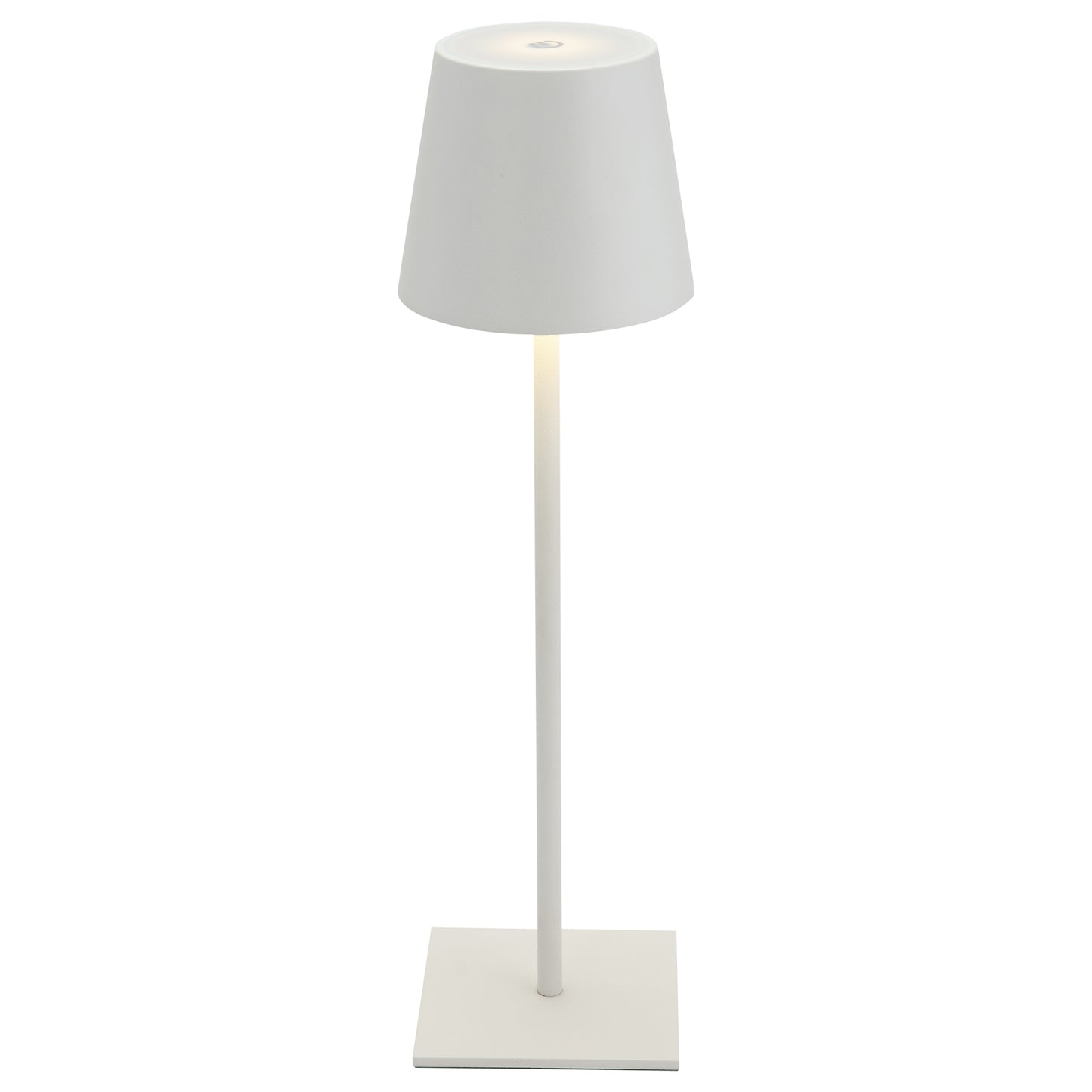 Grimstad bordlampe IP44 oppladbar hvit