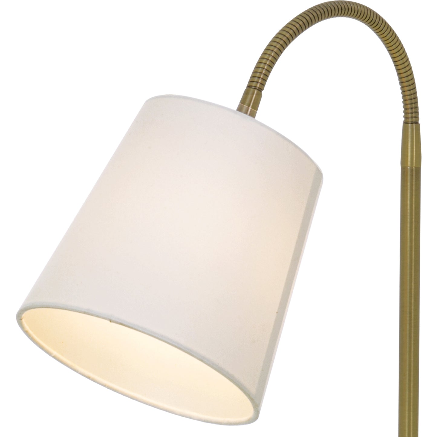 Ljusdal bordlampe antikk/hvit