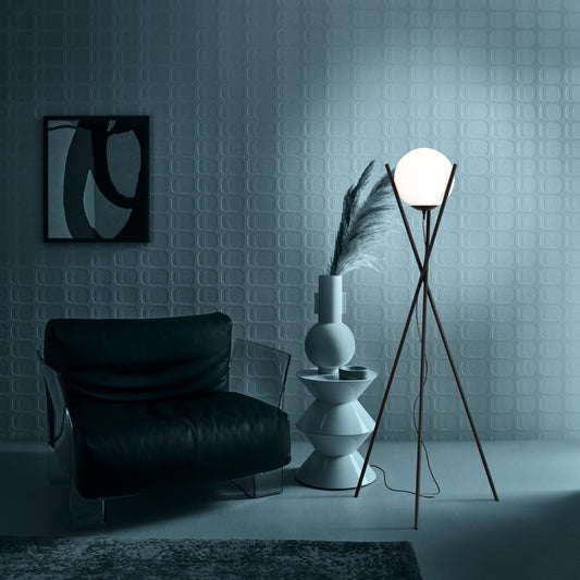 Salvezinas gulvlampe sort/hvit